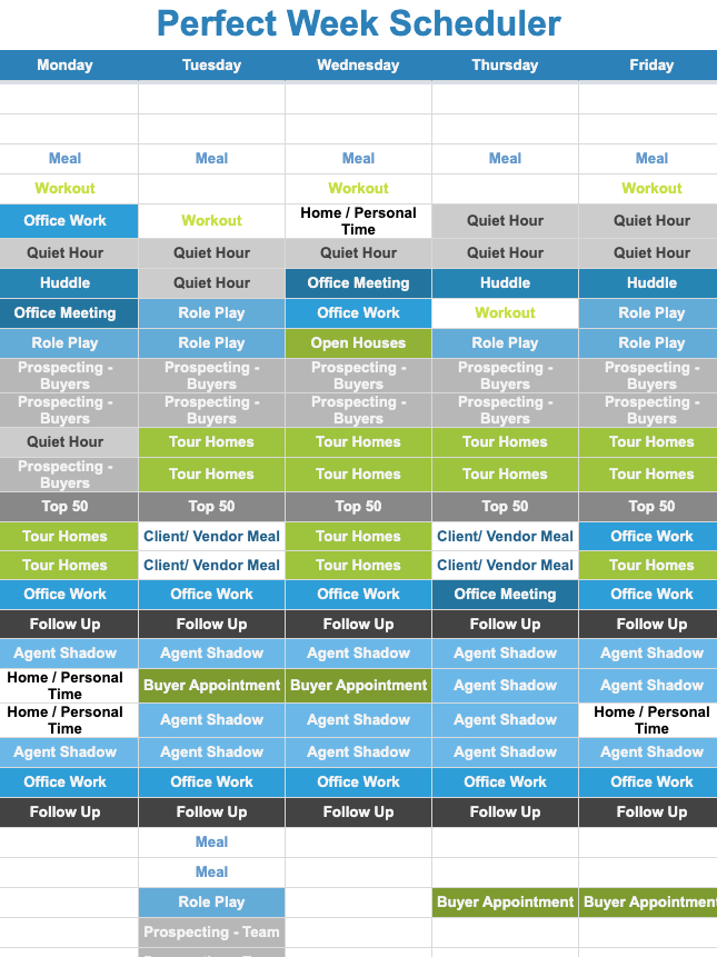 My Perfect Week Pdf - Colorful Images - Professional High Resolution Collection